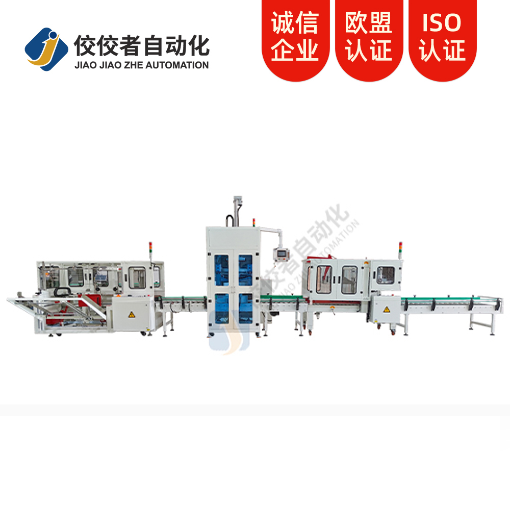 立式開箱+側(cè)式裝箱、封箱、捆扎